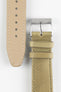 Pebro RUSTIC Vintage Leather Watch Strap in OLIVE GREEN