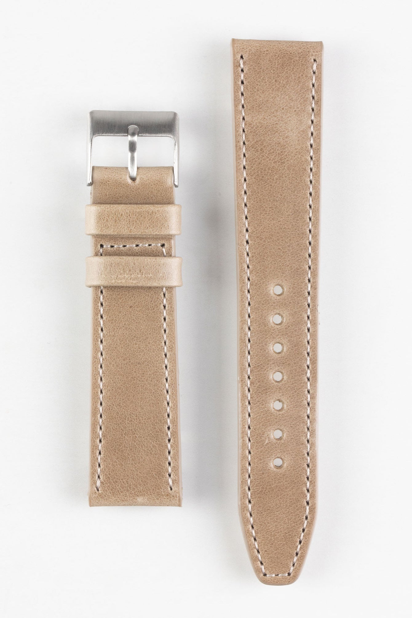 Pebro RUSTIC Vintage Leather Watch Strap in SAND