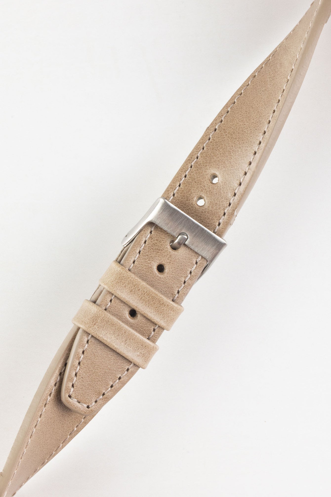 Pebro RUSTIC Vintage Leather Watch Strap in SAND