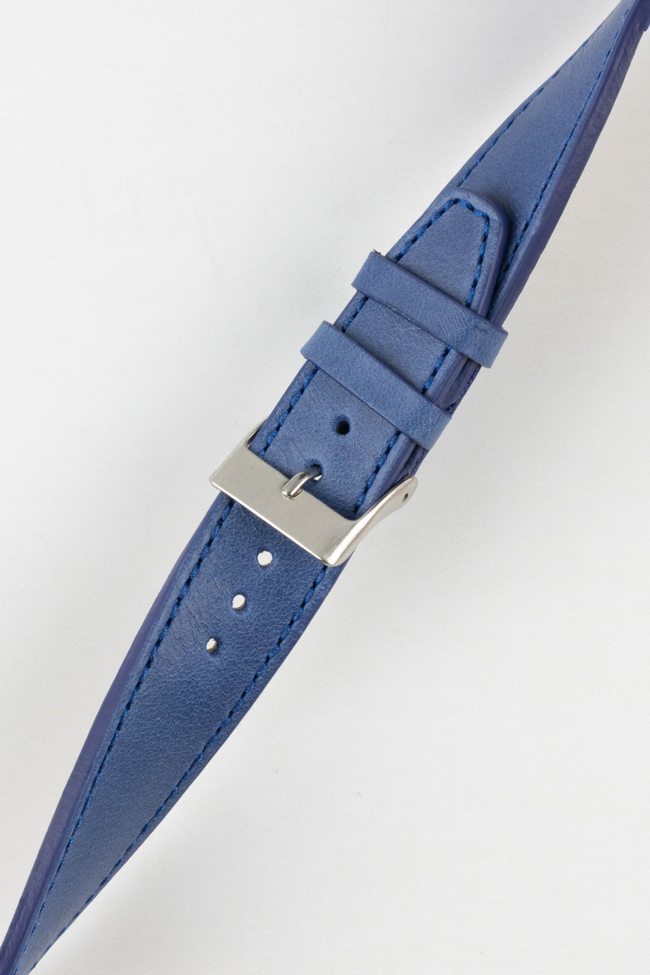 Pebro RUSTIC Vintage Leather Watch Strap in SAPPHIRE BLUE