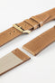 Pebro RUSTIC Vintage Leather Watch Strap in TAWNY BROWN