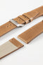Pebro RUSTIC Vintage Leather Watch Strap in TAWNY BROWN