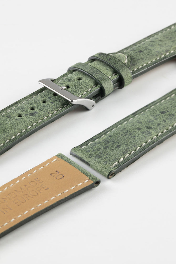 Pebro Savannah | Green Antelope Leather Watch Straps | WO