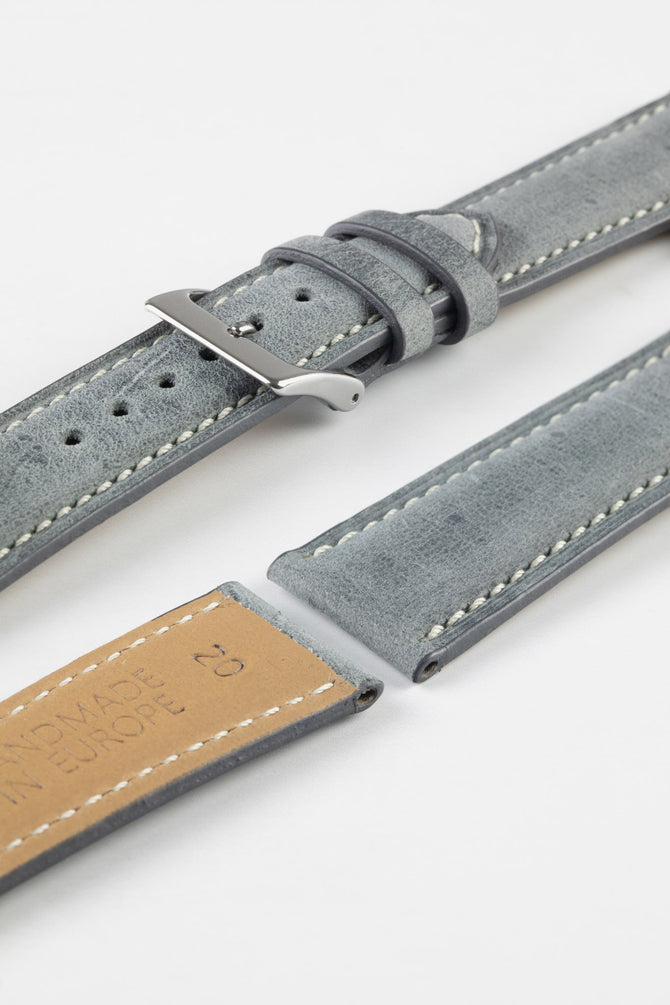 Pebro Savannah | Grey Antelope Leather Watch Strap | WO