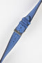 Pebro SAVANNAH Genuine Antelope Leather Watch Strap in BLUE