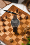 Pebro SAVANNAH Genuine Antelope Leather Watch Strap in DARK BROWN