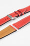 Pebro VIBRANT Genuine Leather Watch Strap in RED