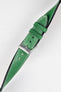 Pebro VIBRANT Genuine Leather Watch Strap in SHAMROCK GREEN