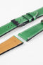 Pebro VIBRANT Genuine Leather Watch Strap in SHAMROCK GREEN