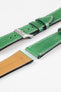 Pebro VIBRANT Genuine Leather Watch Strap in SHAMROCK GREEN