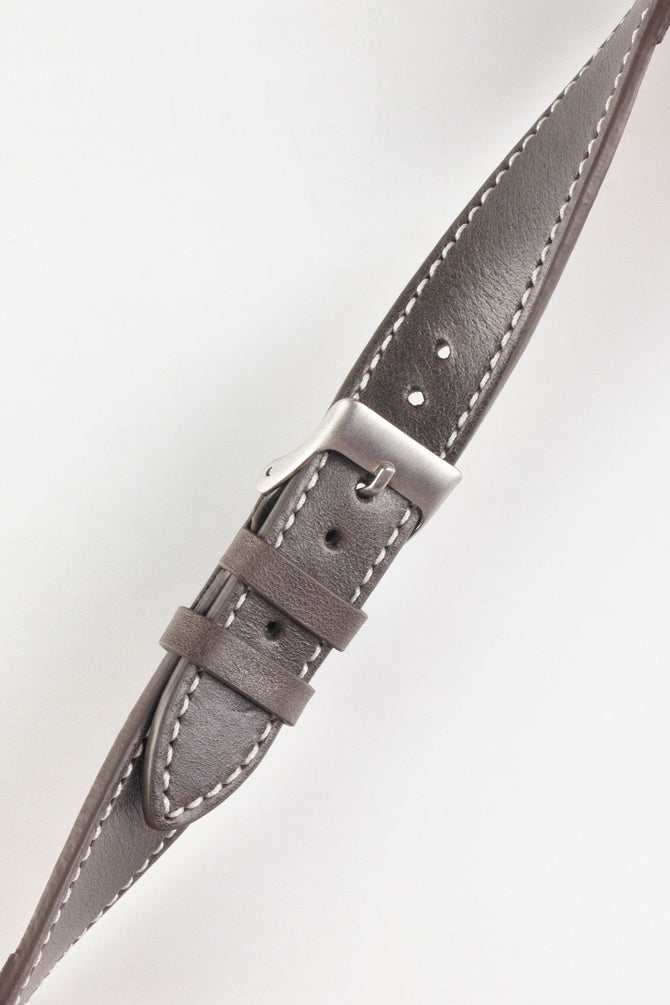 Pebro VINTAGE Leather Watch Strap in DARK BROWN