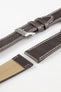 Pebro VINTAGE Leather Watch Strap in DARK BROWN