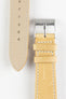 Pebro VINTAGE Leather Watch Strap in MUSTARD