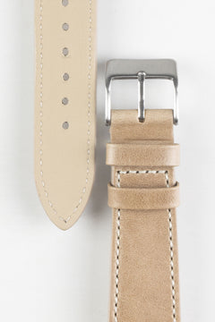 Pebro VINTAGE Leather Watch Strap in SAND | WatchObsession – Watch ...
