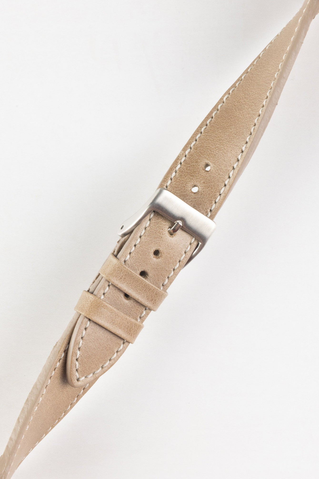 Pebro VINTAGE Leather Watch Strap in SAND