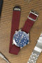 red perlon strap