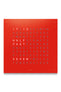 QLOCKTWO Wall Clock with RED PEPPER Stainless Steel Faceplate