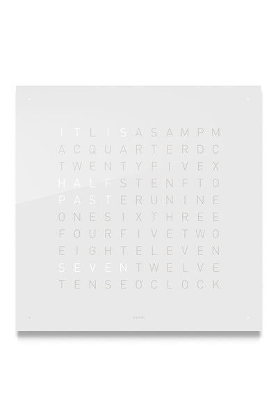 QLOCKTWO Wall Clock with VANILLA SUGAR Acrylic Faceplate