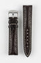 RIOS1931 AMBASSADOR Genuine Alligator Flank Padded Watch Strap in MOCHA