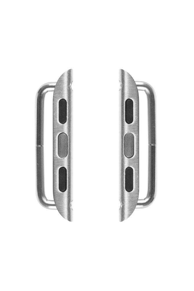 RIOS1931 Screw-Fitting Strap Connector for SILVER STAINLESS STEEL Apple Watch