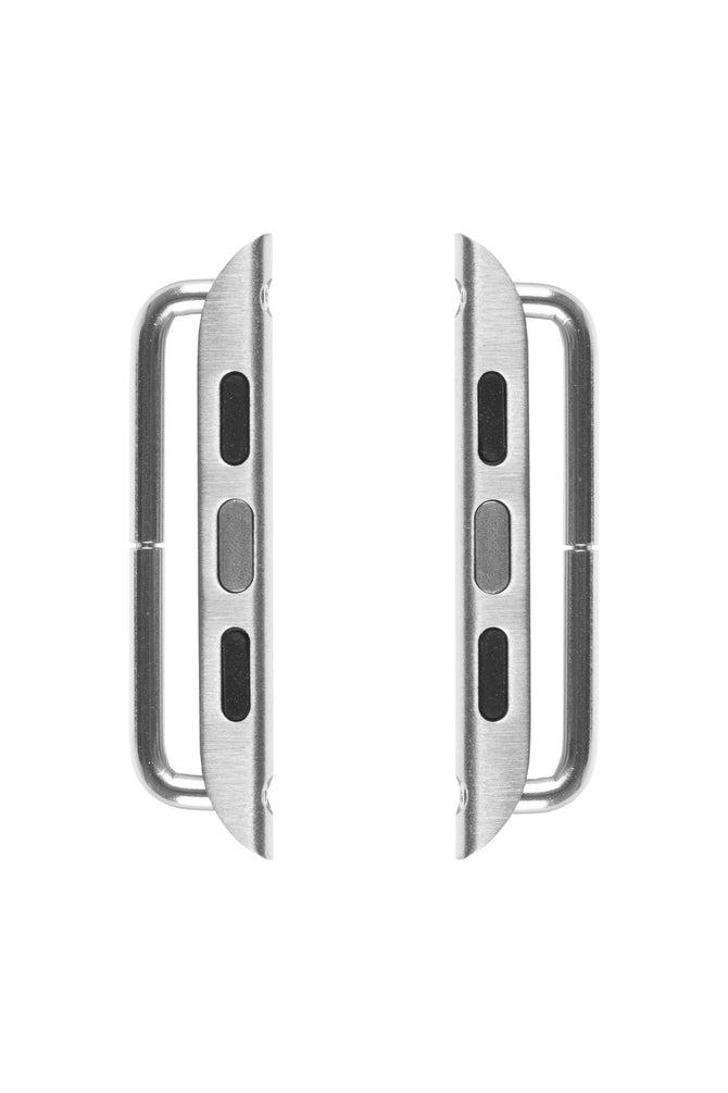 RIOS1931 Screw-Fitting Strap Connector for SILVER STAINLESS STEEL Apple Watch