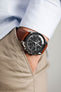 RIOS1931 ARIZONA Genuine Saddle Leather Watch Strap in COGNAC