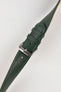 RIOS1931 ARIZONA Genuine Saddle Leather Hook-On Watch Strap in FOREST GREEN
