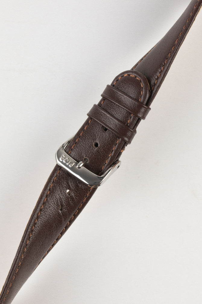 RIOS1931 ARIZONA Genuine Saddle Leather Hook-On Watch Strap in MOCHA