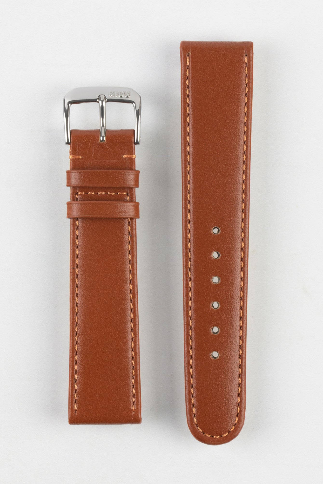 cognac watch strap