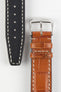 RIOS1931 BOSTON Alligator-Embossed Leather Watch Strap in COGNAC