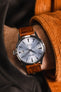RIOS1931 BRAZIL Crocodile-Embossed Leather Watch Strap in COGNAC