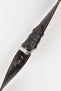 RIOS1931 BRAZIL Crocodile-Embossed Leather Watch Strap in MOCHA