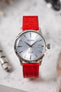 RIOS1931 BRAZIL Crocodile-Embossed Leather Watch Strap in RED