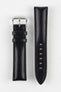 RIOS1931 CHICAGO Shell Cordovan Leather Watch Strap in BLACK