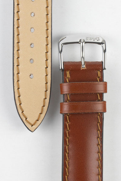 RIOS1931 CHICAGO Shell Cordovan Leather Watch Strap in COGNAC