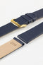 RIOS1931 CLASSIC Low-Profile Leather Watch Strap in OCEAN BLUE