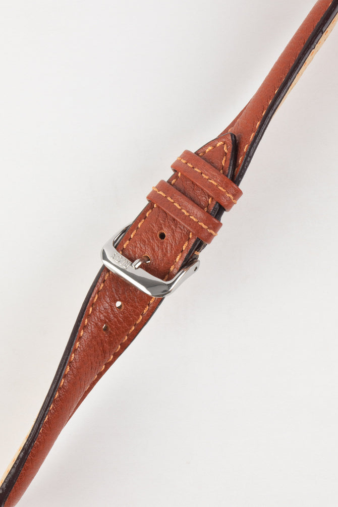 RIOS1931 COLORADO Genuine Buffalo Leather Watch Strap in COGNAC
