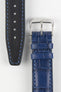 RIOS1931 DALLAS Alligator-Embossed Leather Watch Strap in NAVY BLUE