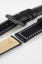 RIOS1931 FIRENZE Genuine Russia Leather Watch Strap in BLACK