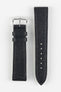 RIOS1931 FRENCH Leather Watch Strap in BLACK