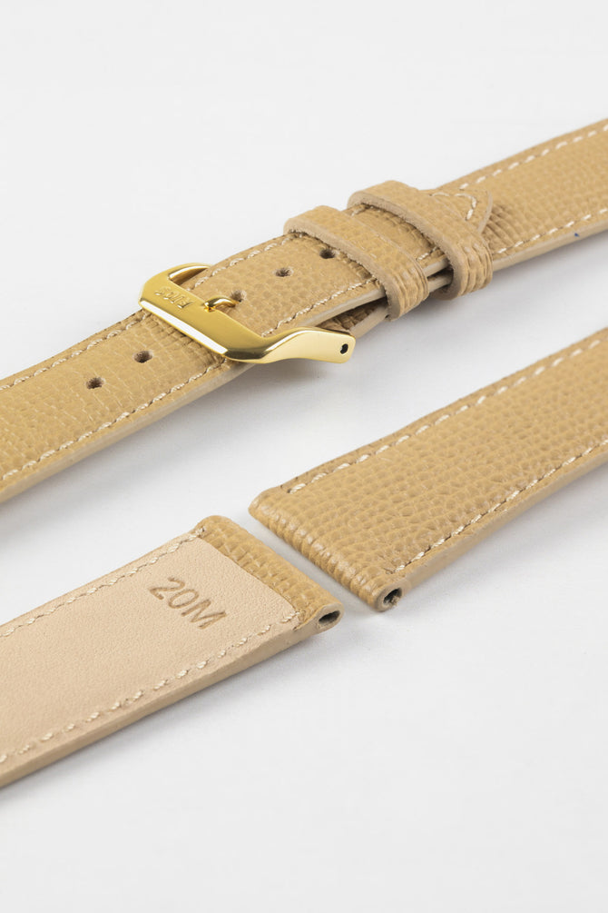 RIOS1931 FRENCH Leather Watch Strap in CASHMERE