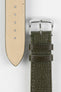 RIOS1931 FRENCH Leather Watch Strap in OLIVE DRAB