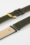 RIOS1931 FRENCH Leather Watch Strap in OLIVE DRAB