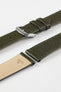 RIOS1931 FRENCH Leather Watch Strap in OLIVE DRAB