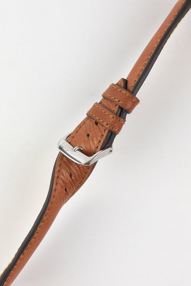 RIOS1931 GARMISCH Organic Leather Watch Strap in COGNAC