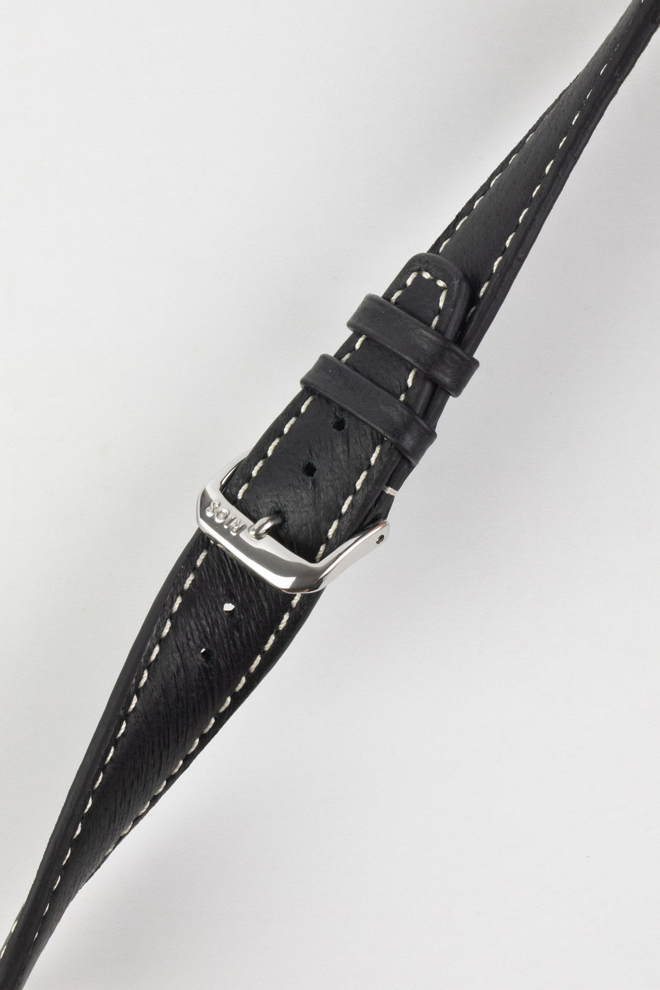 RIOS1931 HAVANA Genuine Pigskin Leather Watch Strap in BLACK