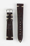 RIOS1931 HOLLYWOOD Alligator-Embossed Leather Watch Strap in MOCHA