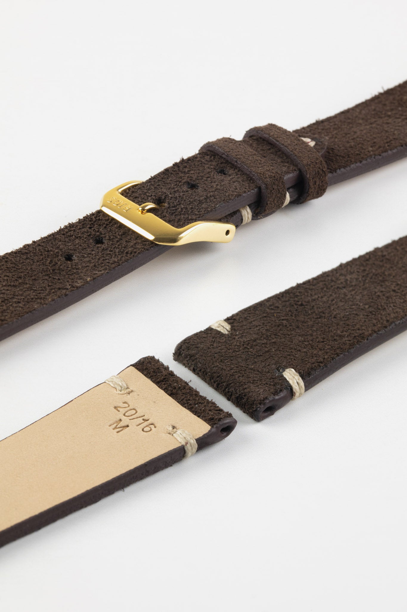 RIOS1931 HUDSON Genuine Suede Leather Watch Strap in MOCHA – Watch