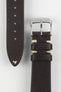 RIOS1931 INZELL Retro Organic Leather Watch Strap in MOCHA