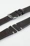 RIOS1931 INZELL Retro Organic Leather Watch Strap in MOCHA